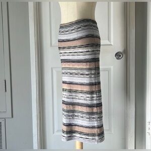 Free People Multicolor Striped Pencil Skirt